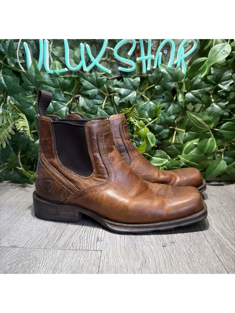 ARIAT BMVY9 Men's Midtown Rambler Boots Barn Brown, Size 9 D Western Square Toe